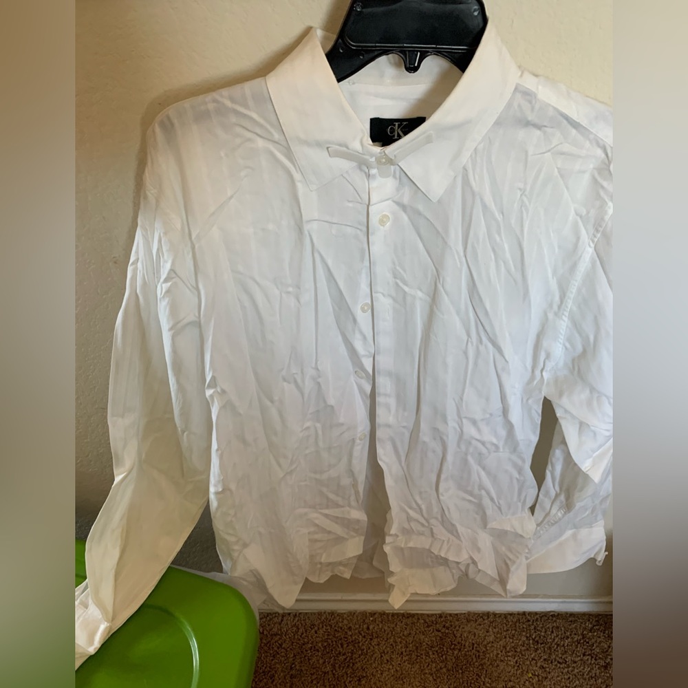 Calvin Klein White Dress Shirt- Like new